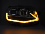 Paire de feux phares VW T6 de 2015 a 2019 Full Led LTI DRL Dyn Chrome