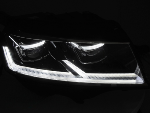 Paire de feux phares VW T6.1 de 2020 a 2024 FULL LED TRU DRL Noir