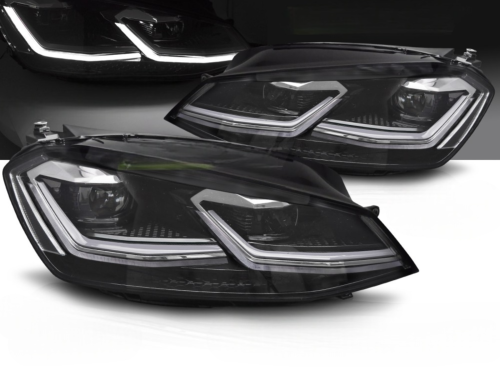 Paire de feux phares VW Golf 7 12-17 FULL LED DRL Dyn Silver