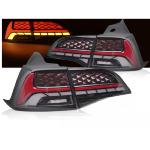 Paire de feux arriere Tesla Model 3 de 2017 a 2024 Noir Rouge - FULL Led