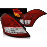 Paire de feux arriere Suzuki Swift 10-17 LED BAR rouge blanc