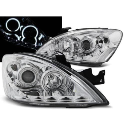 Paire de feux phares Mitsubishi Lancer 7 04-07 Angel eyes CCFLchrome