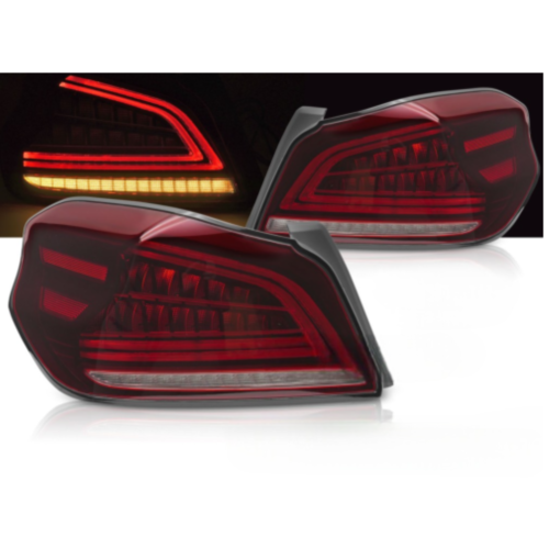 Paire de feux arriere Subaru WRX de 2014 a 2021 Full LED Rouge Dynamic