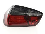 Paire feux arrière BMW Serie 3 E90 Berline 2005 a 2008 Rouge Fume Led