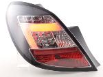 Paire feux arrire Opel Corsa D 5 portes 2006 a 2010 Noir Led LTI