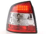 Paire de feux arrière Opel Astra G Berline 98-03 Rouge Chrome Led