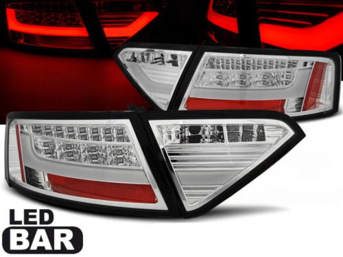 Paire de feux arriere Audi A5 de 2007 a 2011 LED BAR chrome