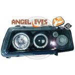 Paire de Phares Angel Eyes Audi A3 8L 1996 a 2000 Noir