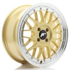 Jante JR Wheels JR23 16x7 ET20- 4x100 - Gold w/ Machined Lip