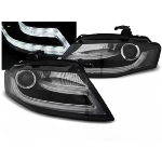 Paire de feux phares Audi A4 B8 de 2008 a 2011 Xenon Daylight DRL led noir