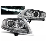 Paire de feux phares Audi A6 C6 de 2004 a 2008 xenon Daylight DRL led chrome