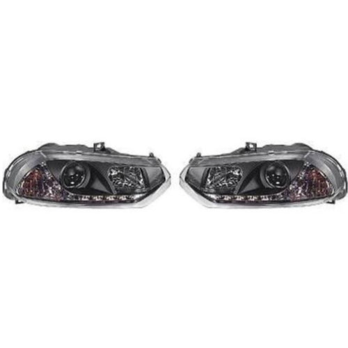 Paire de Phares Daylight Alfa Romeo 156 de 1997 a 2003 Noir Led
