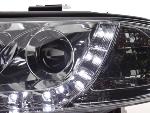 Paire de feux phares Daylight Led Audi A6 4B 2001-2004 Chrome