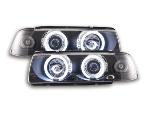 Paire de feux phares Angel Eyes CCFL BMW Serie 3 E36 Coupe 92-98 Noir