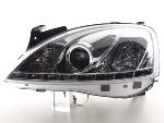 Paire de feux phares Daylight Led Opel Corsa C 01-06 Chrome