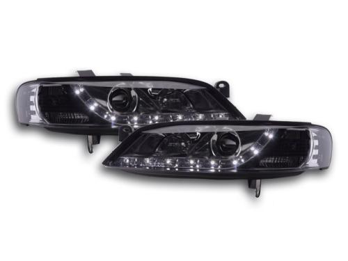 Paire de feux phares Daylight Led Opel Vectra B de 96-99 Chrome