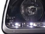 Paire de feux phares Daylight Led VW Polo 6N de 94/99 Noir