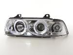 Paire de feux phares Angel Eyes BMW serie 3 E36 Cabriolet 92-98 chrome