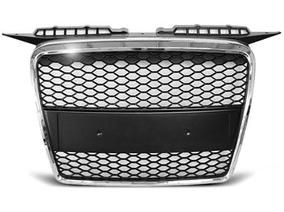 Calandre pour Audi A3 8P de 06/2005 a 03/2008 look Sport Chrome et Noir