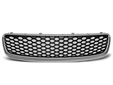 Grille de calandre pour Audi TT 8N de 1999 a 2006 look Sport Argent et noir
