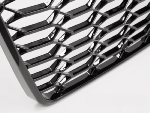 Grille Calandre en ABS Audi A6 C7 de 2014 a 2018 Look Sport Noir Brillant + PDC