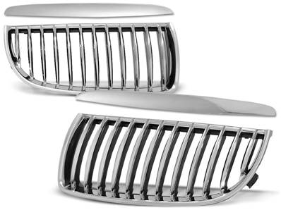 Paire grilles de calandre BMW serie 3 E90/E91 05-08 chrome