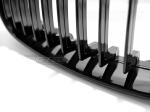 Grilles calandre BMW serie 1 E87/E81/E82/E88 de 2007 a 2013 Noir brillant