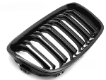 Grille calandre BMW serie 1 F20/F21 de 2011 a 2014 Noir brillant Double Barres
