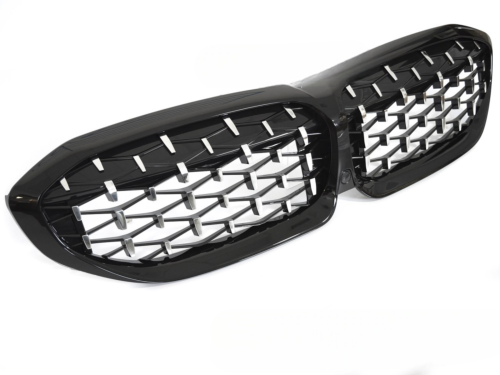 Grille de Calandre ABS BMW Serie 3 G20/G21 19-22 Noir Chrome