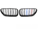 Grille de calandre avant BMW Serie 6 F12 / F13 de 2011 a 2018 Noir brillant + Tricolore