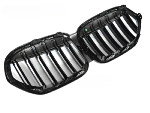 Grille de calandre avant BMW X1 F48 LCI de 2020 a 2022 noir brillant