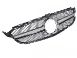 Grille calandre Mercedes classe C W205 18-21 Noir Silver