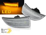 Paire Clignotant Repetiteur retroviseur Renault Megane de 2008 a 2016 Clair Led Dynamique