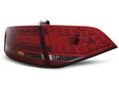 Paire de feux arriere led Audi A4 B8 berline 2008 a 2011 rouge fume