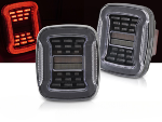 Paire feux arriere Jeep Wrangler 91-06 FULL LED Dyn Blanc