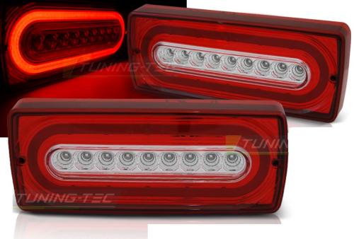 Paire de feux arriere Mercedes classe G W463 90-12 FULL LED Rouge blanc