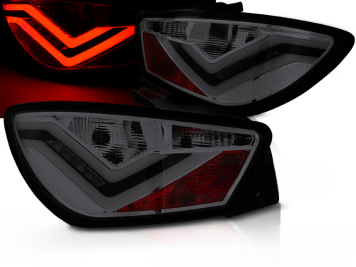 Paire de feux arriere Seat Ibiza 6J de 2008 a 2012 led Bar rouge fume
