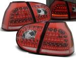 Paire de feux arriere VW Golf 5 03-09 rouge blanc led