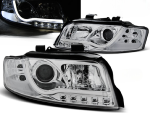 Paire de feux phares Audi A4 B6 de 2000 a 2004 led LTI chrome