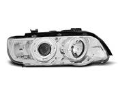 Paire de feux phares BMW X5 E53 de 1999 a 2003 angel eyes chrome