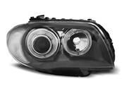 Paire de feux phares BMW serie 1 E87 / E81 04-11 angel eyes gris