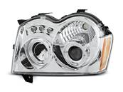 Paire de feux phares Jeep Grand Cherokee 05-08 angel eyes chrome
