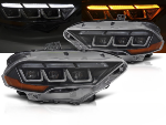 Paire de feux phares Ford Mustang de 2018 a 2021 FULL LED DRL Noir