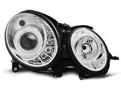 Paire de feux phares Mercedes classe E W211 06-09 Daylight led chrome