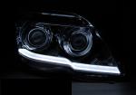 Paire de feux phares Mercedes GLK X204 08-12 LTI led noir