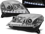 Paire de feux phares Opel Astra H 04-09 Daylight led chrome