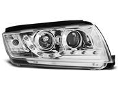 Paire de feux phares Skoda Fabia 99-08 Daylight led chrome