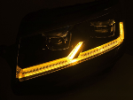Paire de feux phares VW T6 de 2015 a 2019 FULL LED DRL Noir