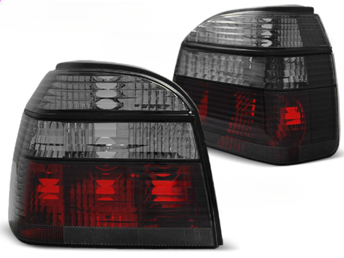 Paire de feux arriere VW Golf 3 de 09/1991 a 08/1997 rouge fume