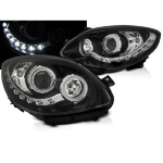 Paire de feux phares Renault Twingo 07-11 Daylight LED Noir
